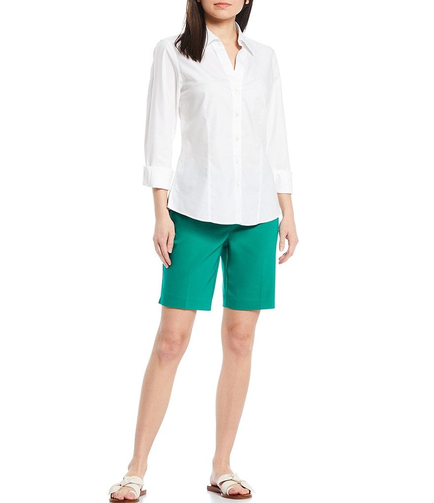 Westbound Petite Size the PARK AVE fit Indigo Skimmer Shorts