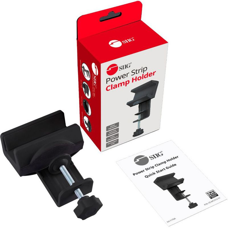 SIIG Clamp Mount for Power Strip - Black