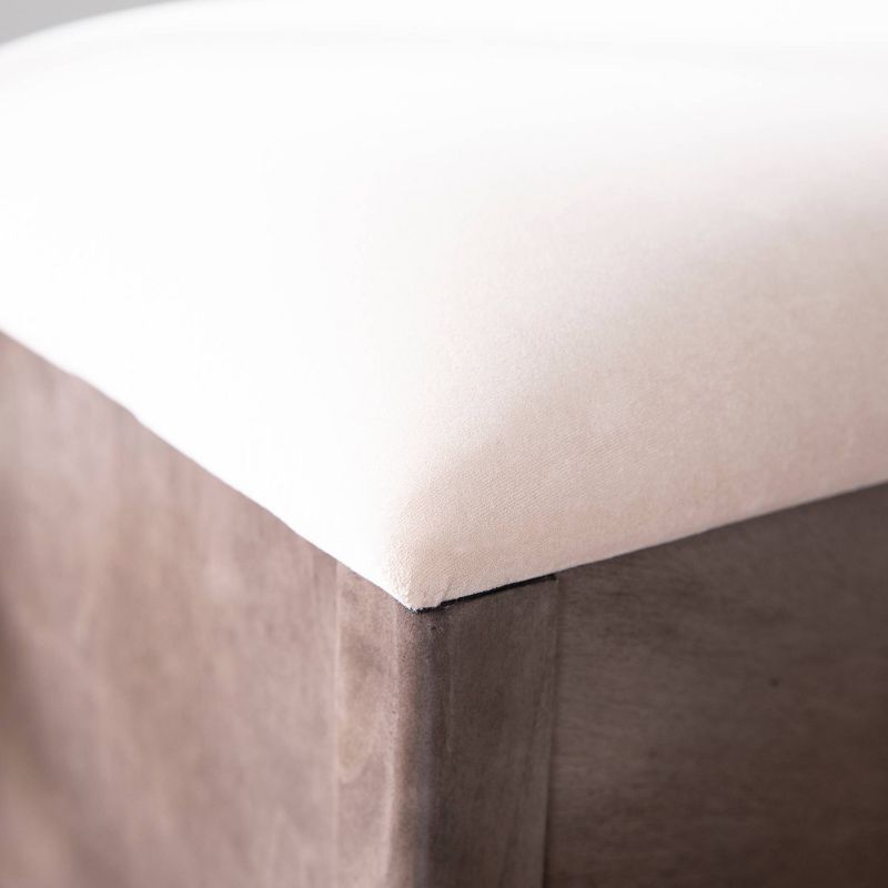 48.25" Latheg Storage Bench Light Brown/Gray - Aiden Lane