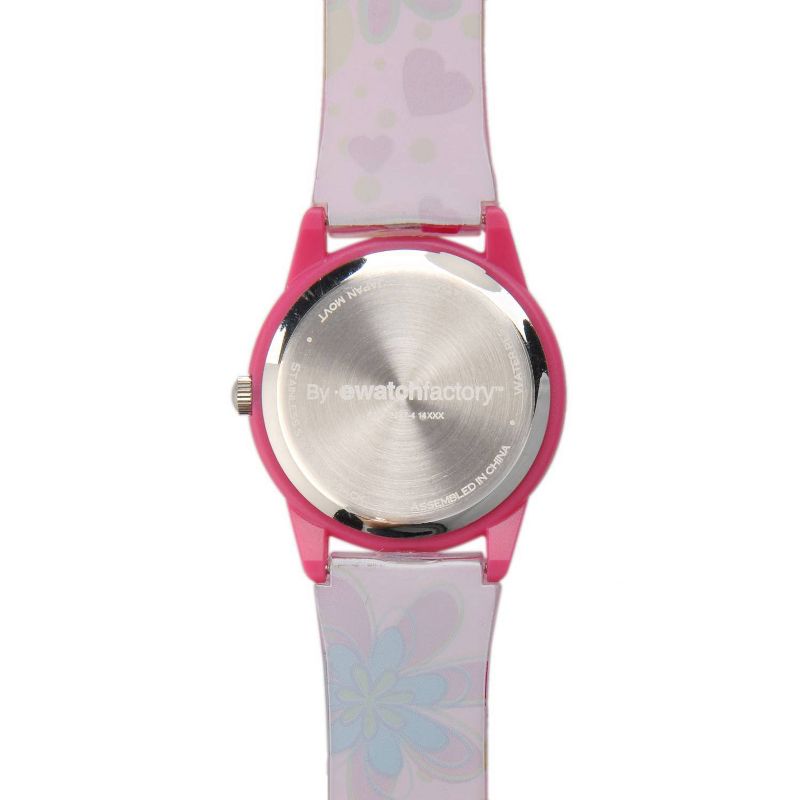 Girls' Red Balloon Pink Plastic Time Teacher Watch - Pink