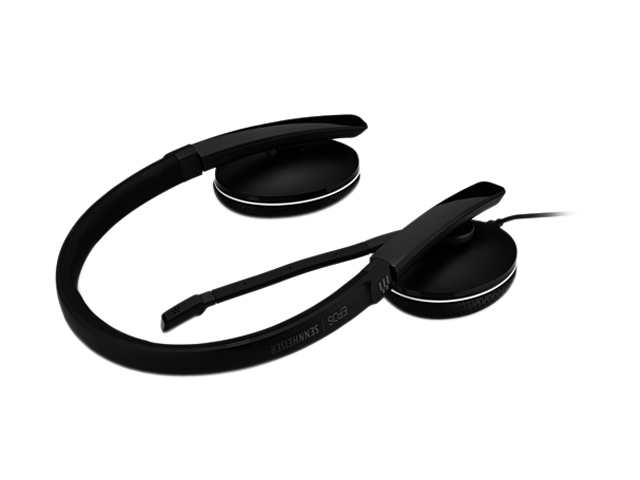 EPOS SC 165 USB (508317) - Double-Sided (Binaural) Headset for Business Professionals | with HD Stereo Sound, Noise-Cancelling Microphone, & USB Connector (Black)