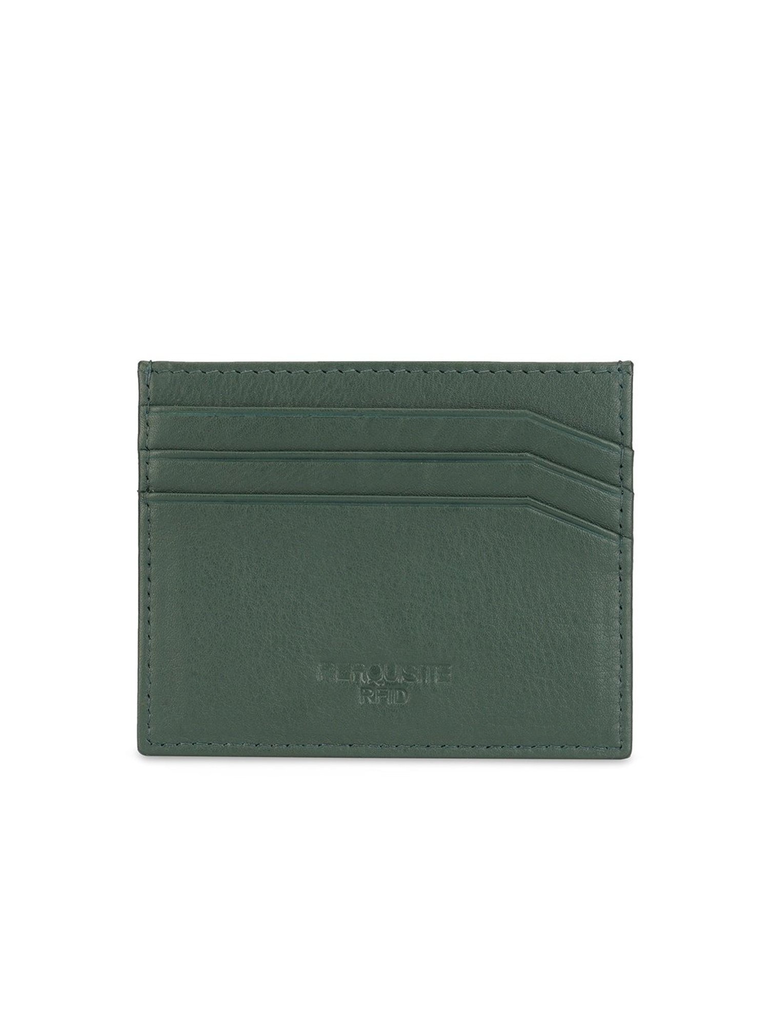 PERQUISITE CENTURION Green Solid Card Holder