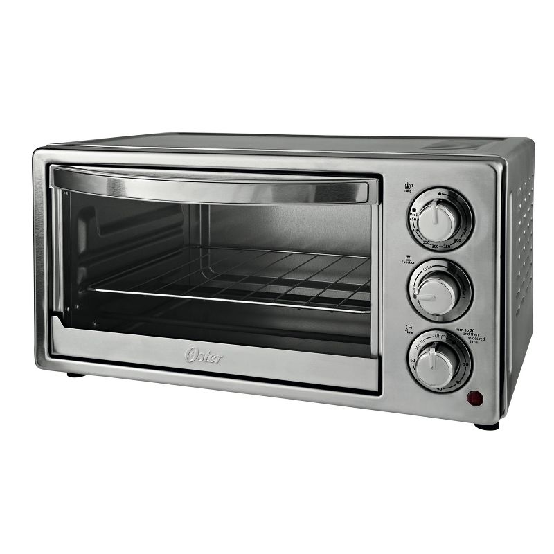 Toshiba MC25CEY-BS 6 Slice Small Stainless Convection Pizza Toaster Oven, Black