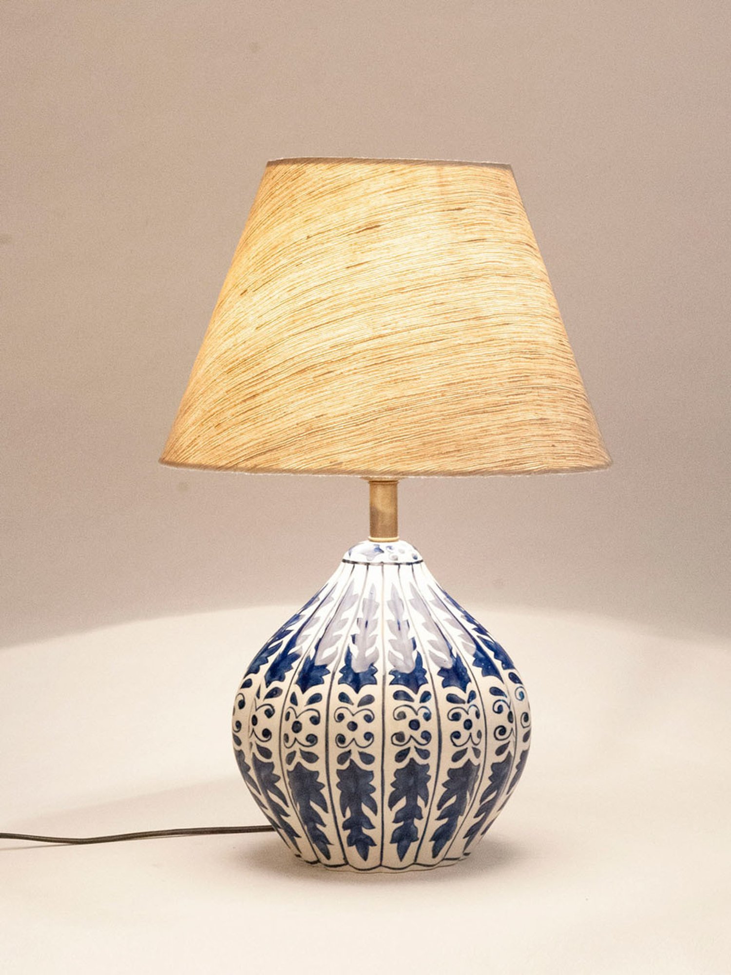 Possini Euro Design Modern Buffet Table Lamp Brushed Steel Tall Gourd White Drum Shade for Dining Room Bedroom Bedside