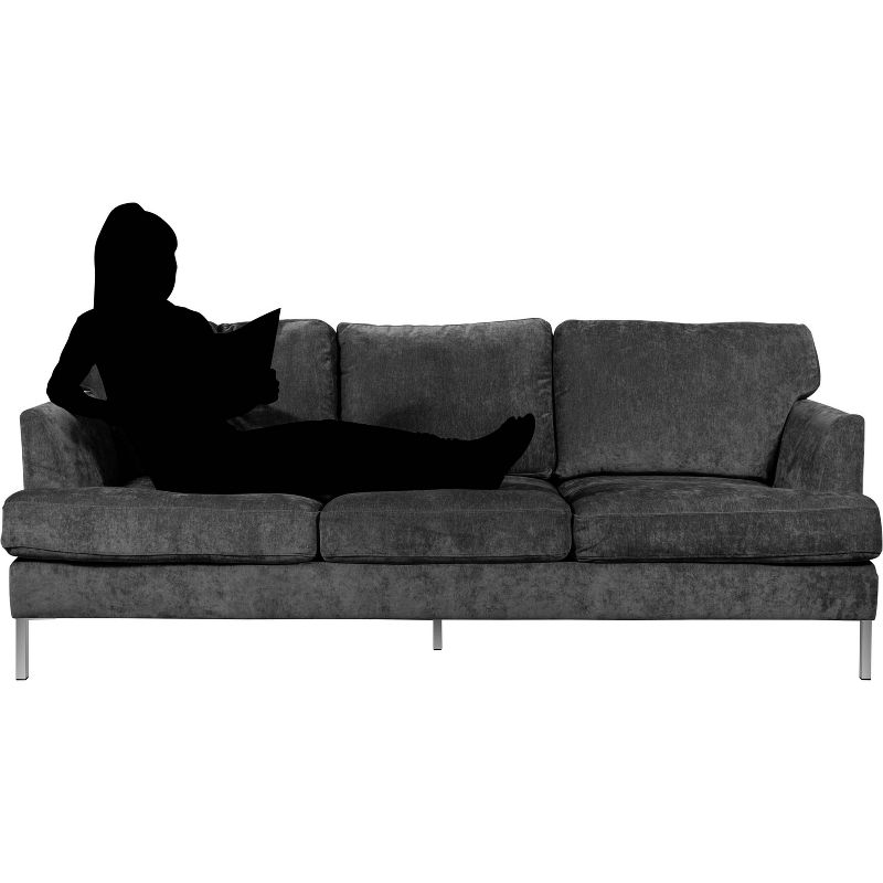 Lafayette Sofa Gray Velvet - Finch