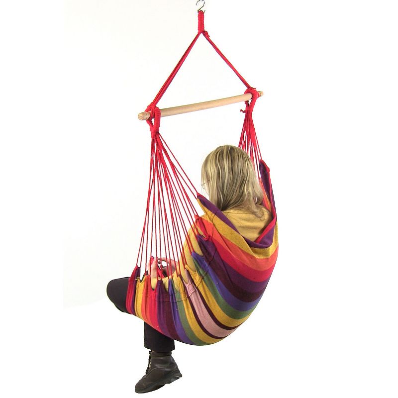 Web Spinner Swing 24" Diameter - Black - Sorbus