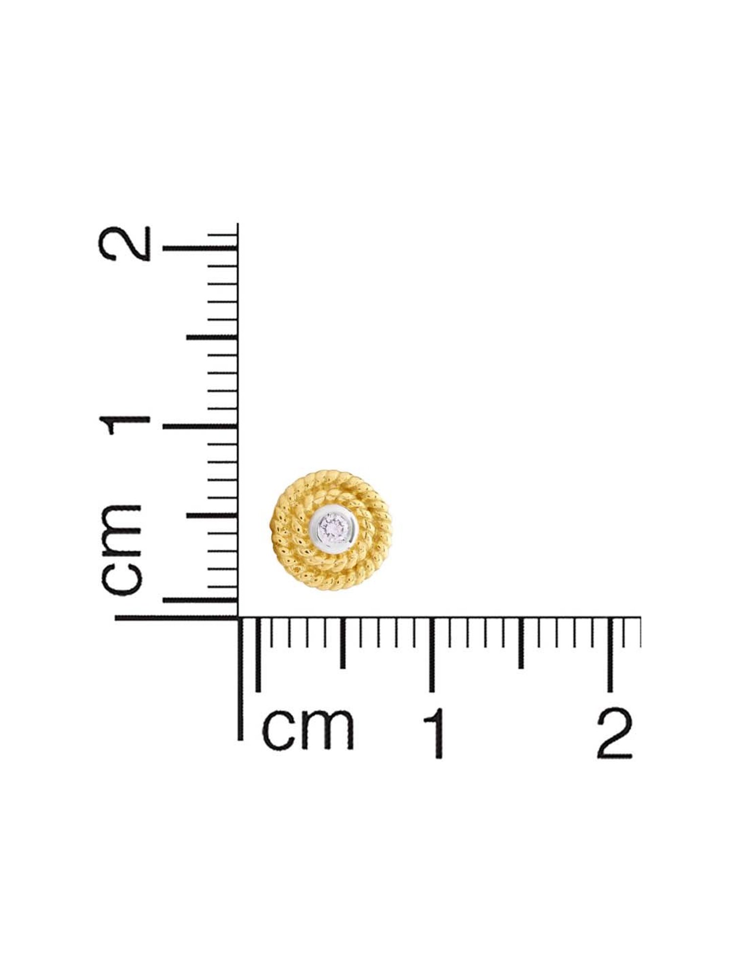 Waman Hari Pethe Jewellers 18k Gold & Diamond Nosepin for Women