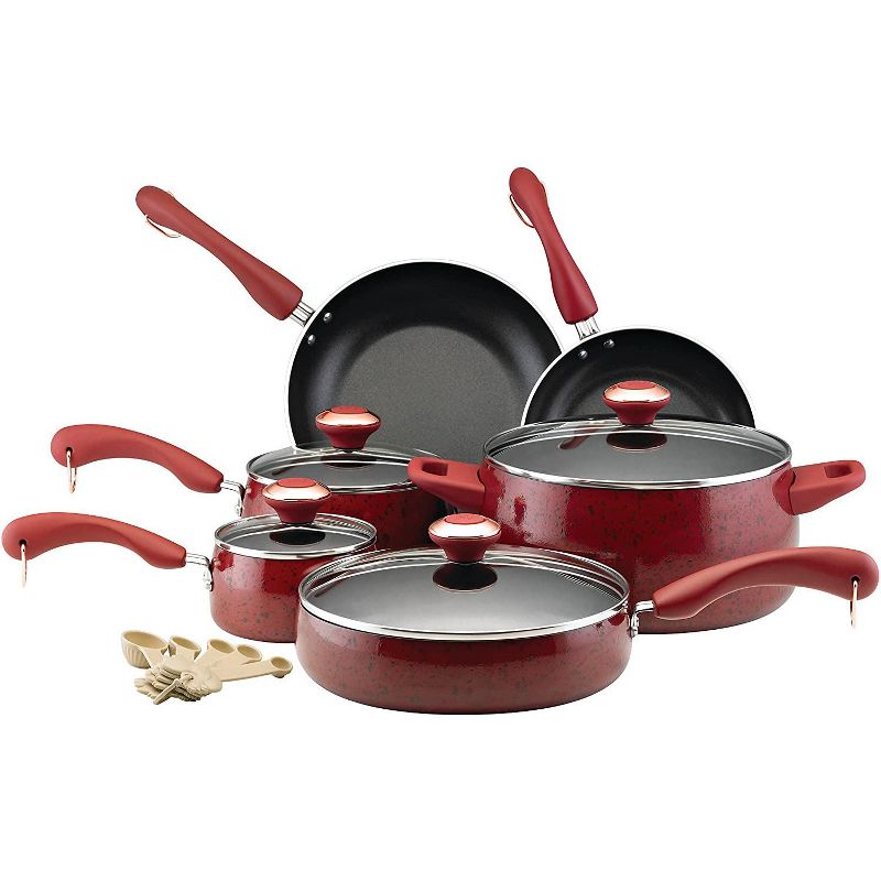 Paula Deen 15-Piece Set:  1 Qt. & 2 Qt. Covered Saucepans, 6 Qt. Covered Stockpot, 2.75 Qt. Covered SautC, 8" &