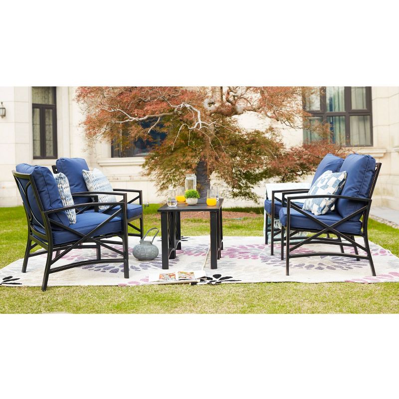 5pc Steel Frame Patio Seating Set - Patio Festival