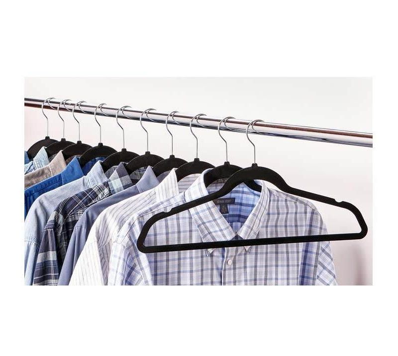 StorageWorks 2+2 Shelves Hanging Closet Organizer Gray