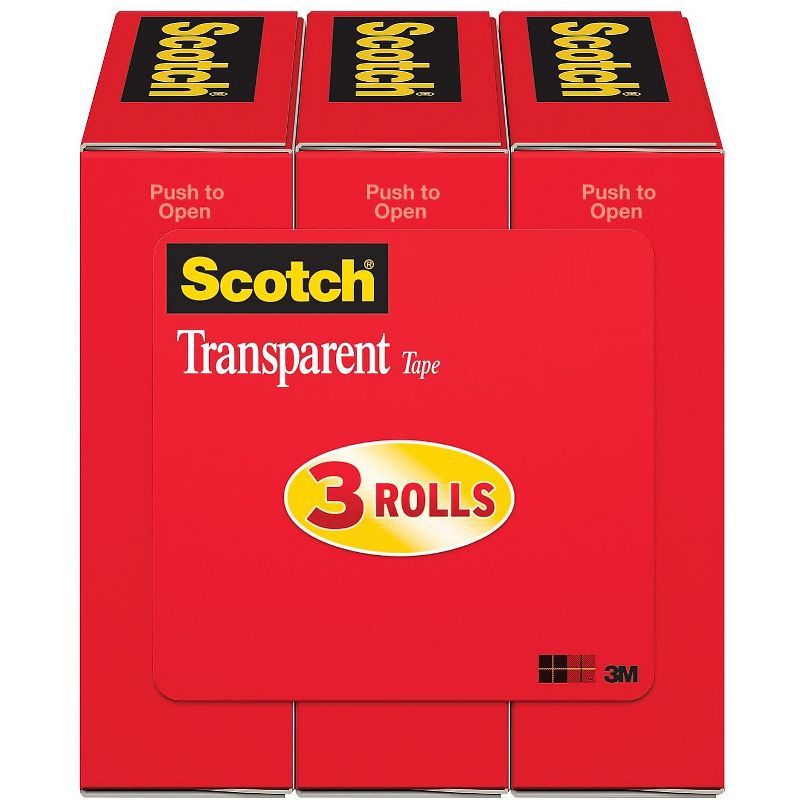 Scotch Transparent Tape Crystal Clear Clarity Finish Glossy 727094