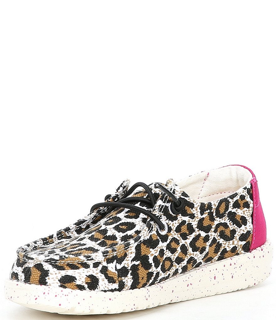 Hey Dude Girls' Wendy Cheetah Printed Washable Slip-Ons (Youth)