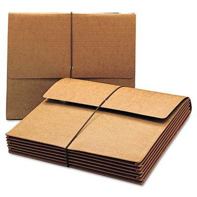 Extra Wide Expanding Wallet With Elastic Cord, Legal, 5 1/4 Inch Expansion, Red