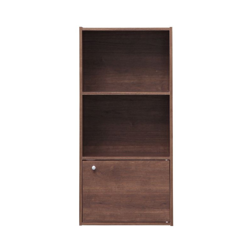 IRIS 3 Tier Shelf with Door Brown