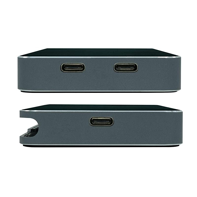 VT200 USB C Portable Dock (901226) | Dual Display, USB 3.0, HDMI | DisplayPort, VGA, Power Delivery Passthrough | USB-C Laptop, Mac, PC Compatible, USB-C, w/Power Passthrough