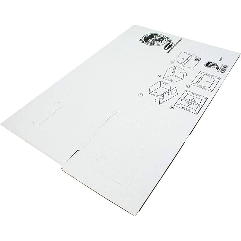 45rpm Vinyl Record Storage Box Sturdy Cardboard with Removable Lid Holds up to 200 Records 10 Boxes 07BC09