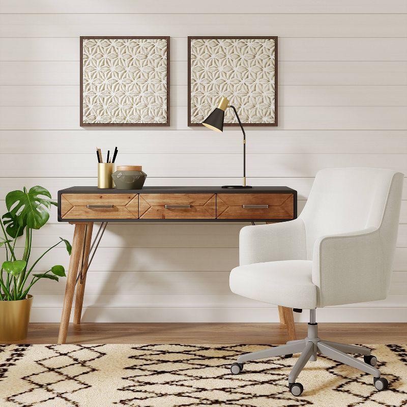 Friedman Desk Console Table Gray - Finch