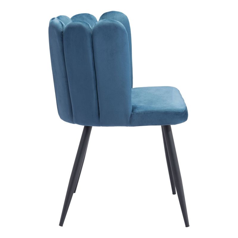 Set of 2 Polk Dining Chairs Blue - ZM Home