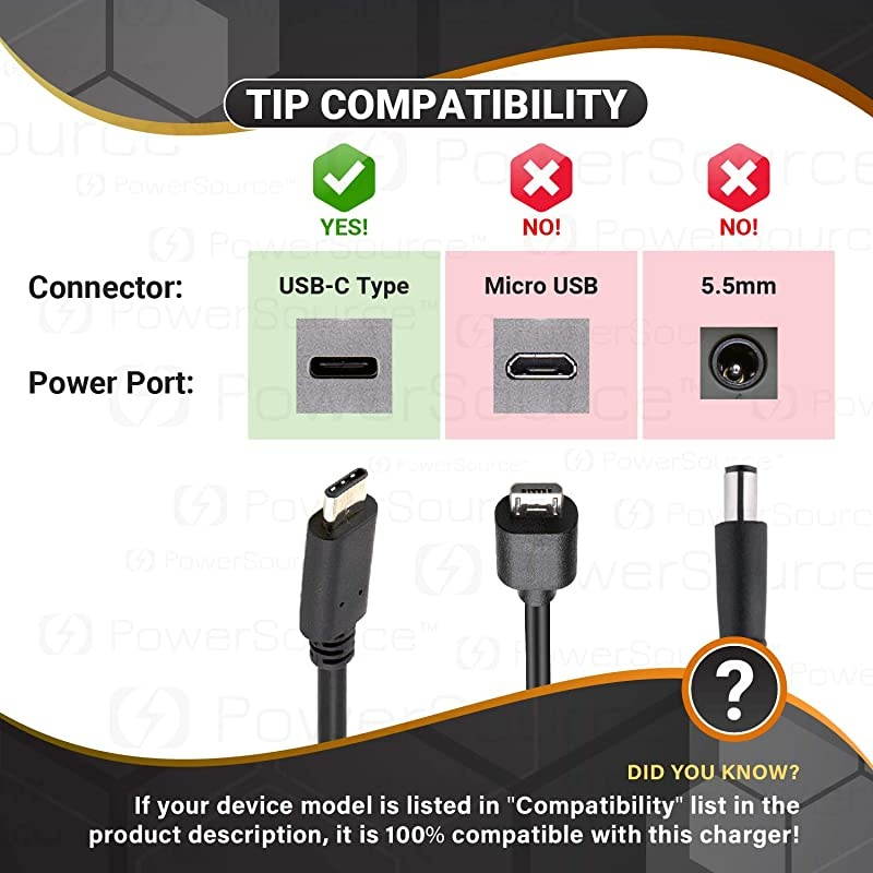 UL Listed 7Ft Extra Long TypeC ChargerACAdapter for Wireless JBL Charge 4 JBL Flip 5 Black Shadow Edition Portable Bluetooth Waterproof Speaker PowerSupply Cord