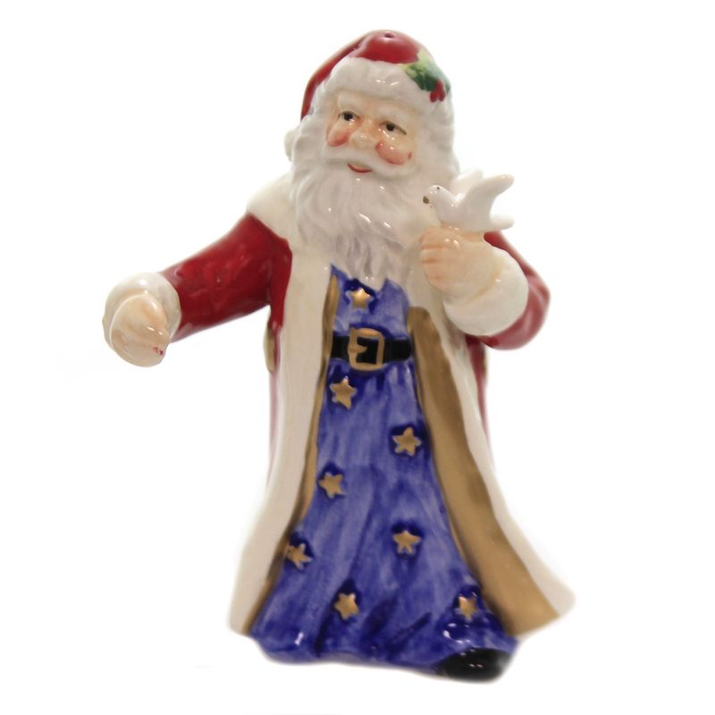 Tabletop 4.25" Santa/Reindeer Salt/Pepper Christmas White Dove Cosmos Gifts Corp.  -  Salt And Pepper Shaker Sets