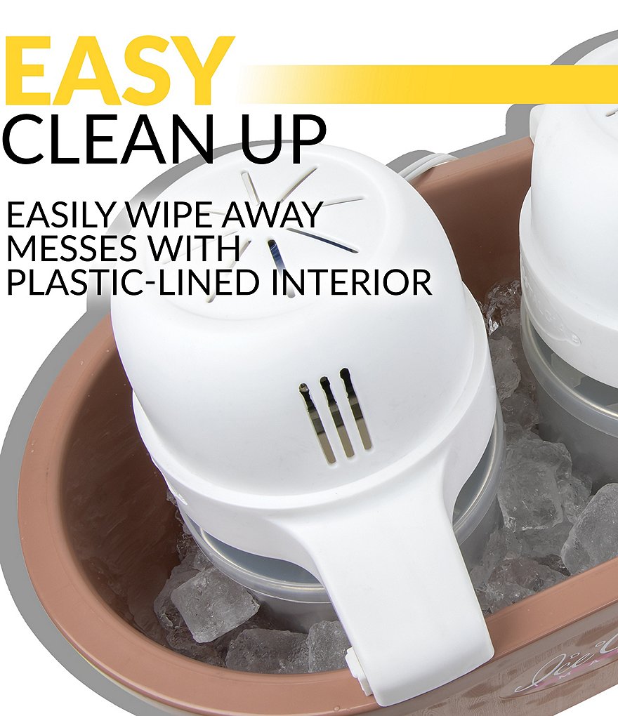 Nostalgia Electrics 4- Quart Double Flavor Ice Cream Maker