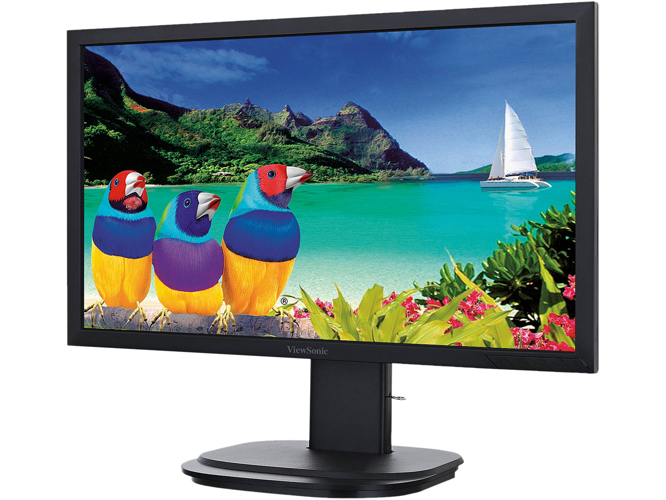 ViewSonic VG2249 22" Full HD 1920 x 1080 DisplayPort HDMI Mini-DisplayPort VGA Built-in Speakers USB 3.0 Hub Anti-Glare LED Backlit LCD Monitor