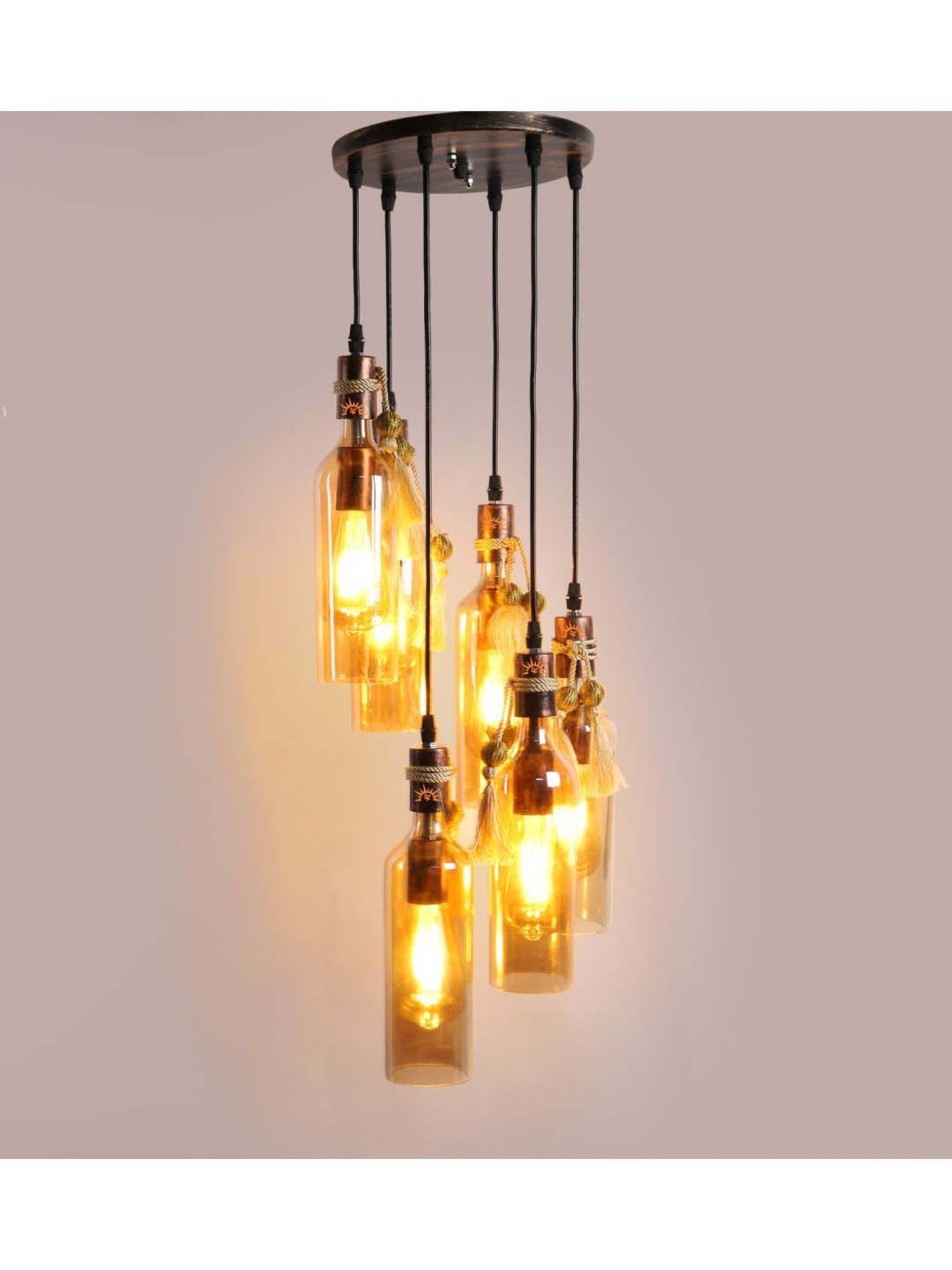 DecorativeRay Transparent Hanging Light - Set of 1