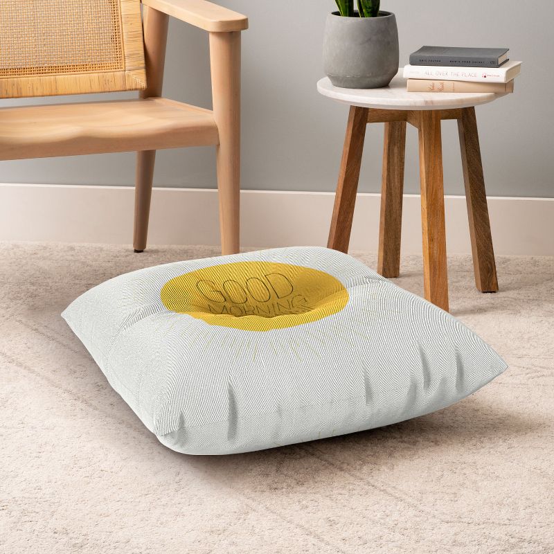 Allyson Johnson Morning Sunshine Square Floor Pillow - Deny Designs