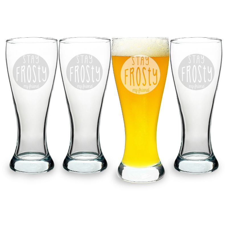 Just Funky Teenage Mutant Ninja Turtles Pizza Party 16oz Pint Glass 4-Pack