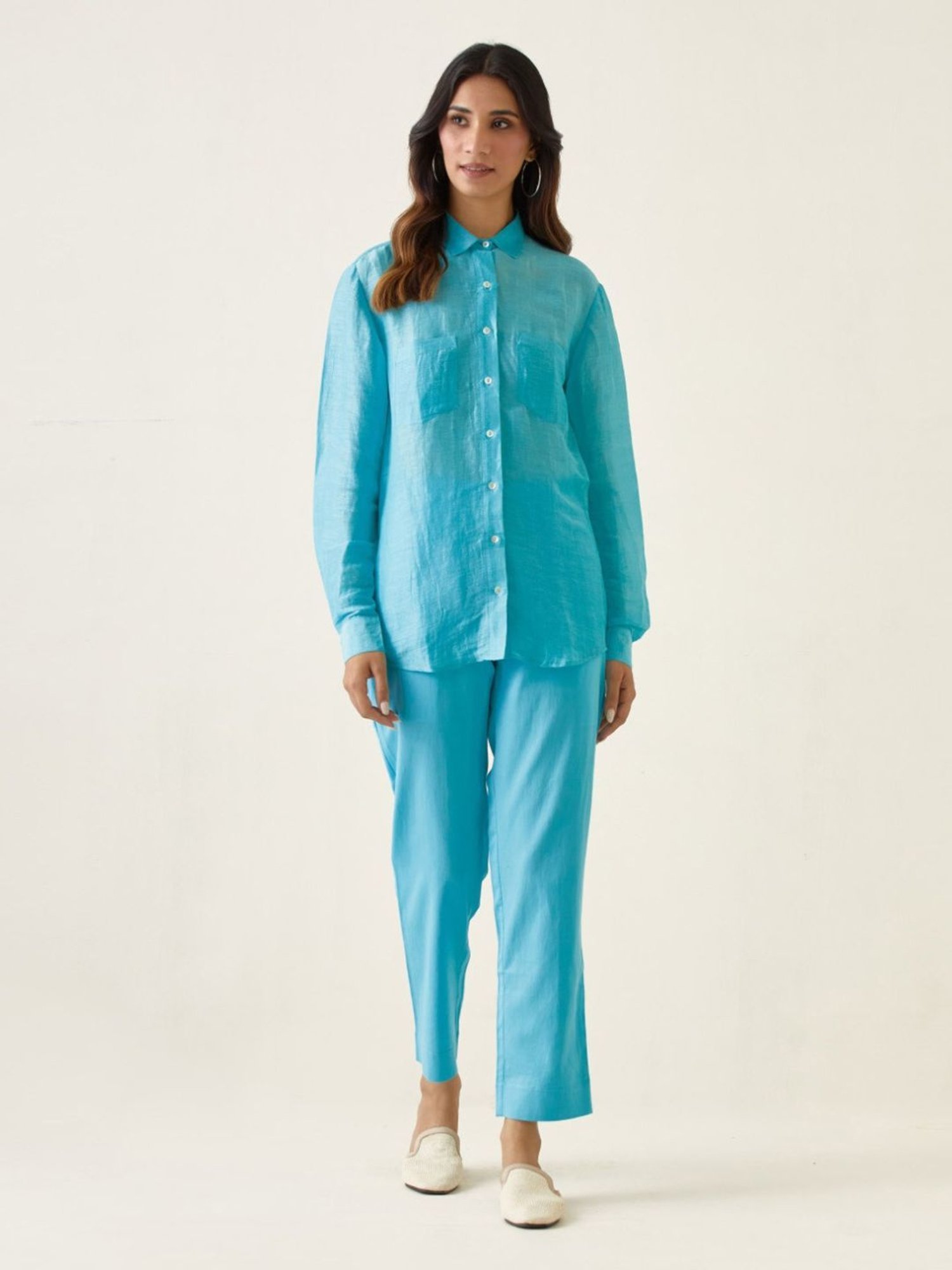 Vinusto Pastel Blue Summer Nostalgia Shirt