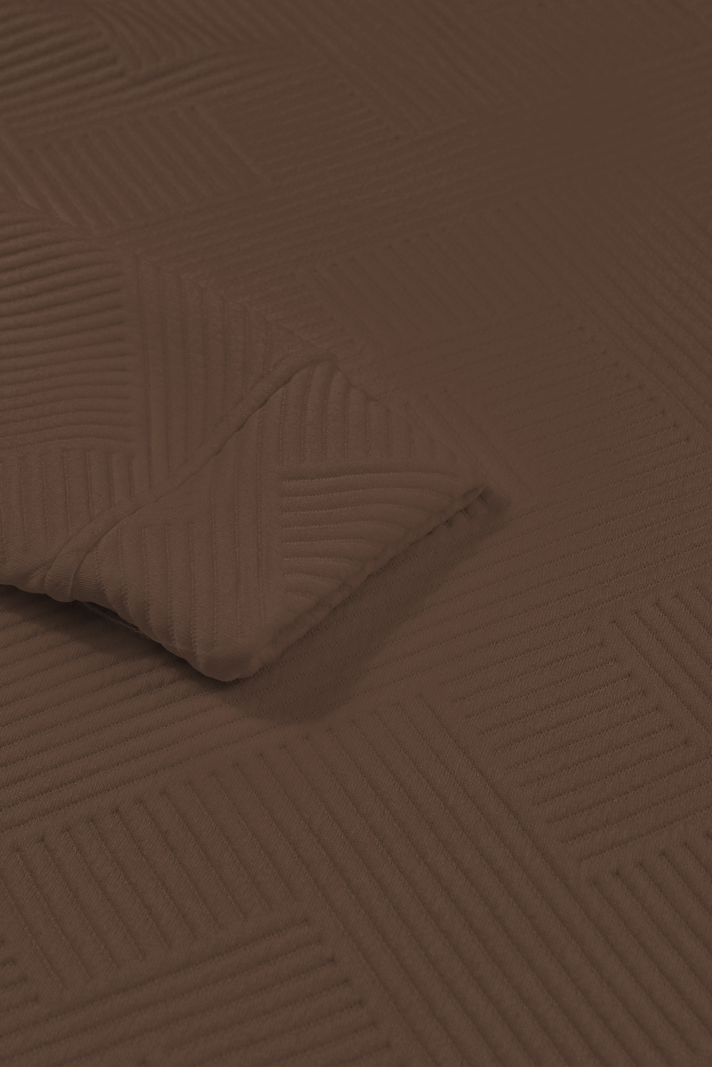 Dark Brown Textured Loose Slouchy Long Sleeve Top and Pants Set