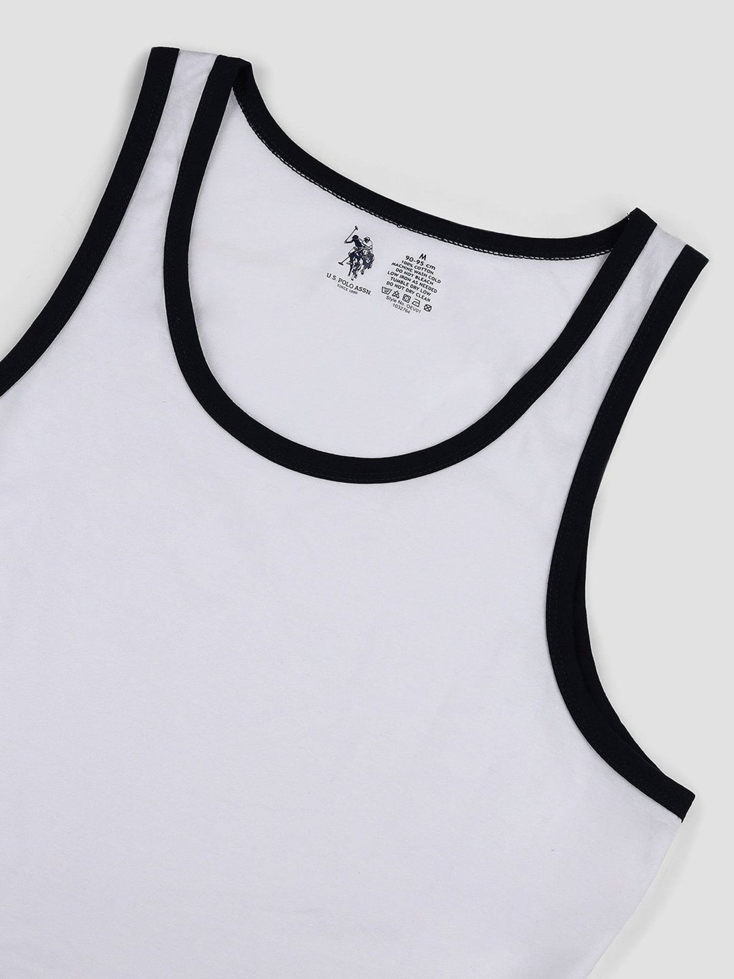 U.S. Polo Assn. White Regular Fit Vest