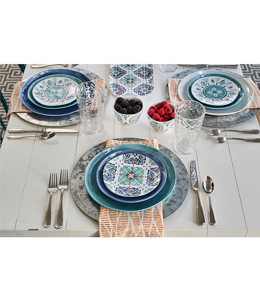 Southern Living Leigh 45-Piece Stainless Steel Flatware Set