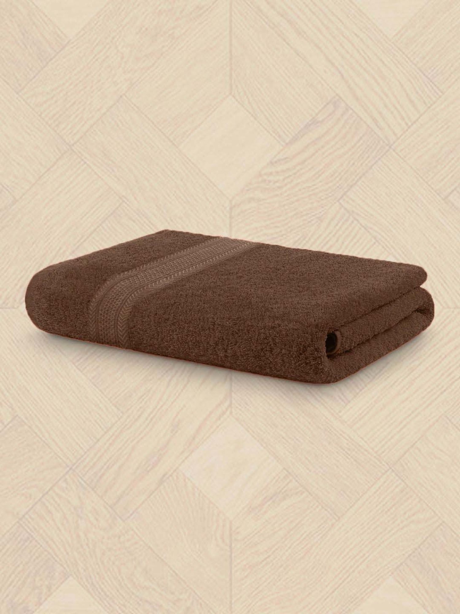 Raymond Home Fresh Brown 340 GSM Cotton Bath Towel