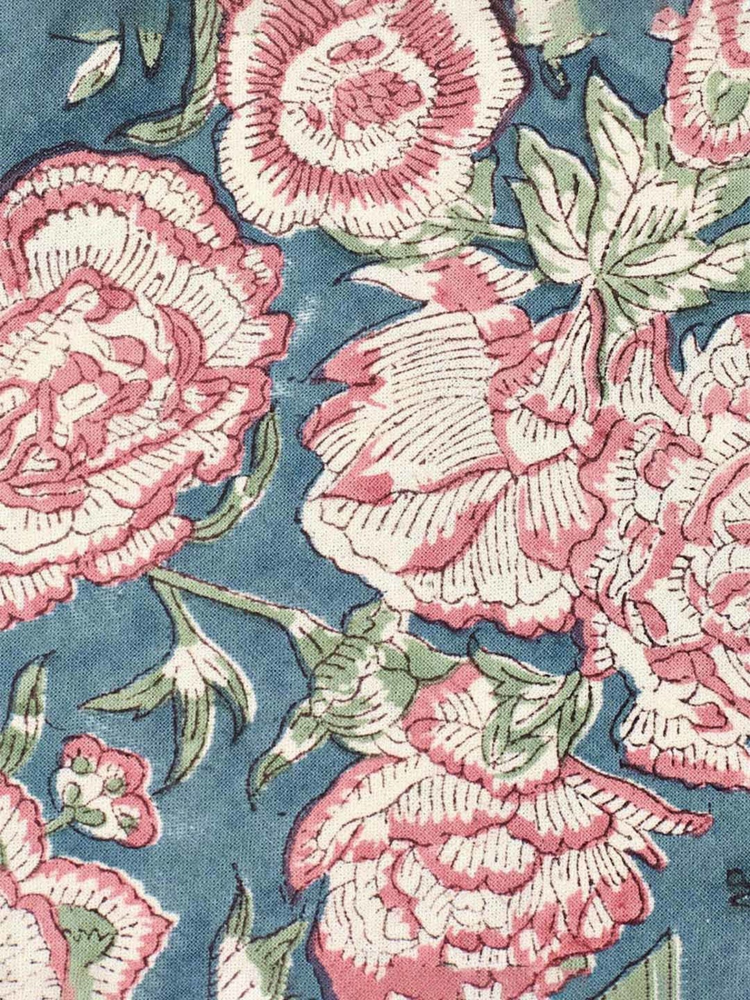 Fabindia Multicolor Cotton 116 TC 163 GSM Gulab Khas Round Dining Table Cover - Set of 6