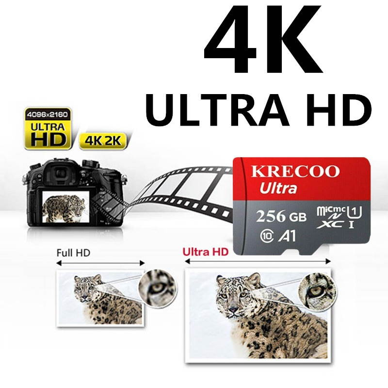 Micro SD Memory Card High Speed TF 64GB 128GB 256GB MicroSD Card with Adapter