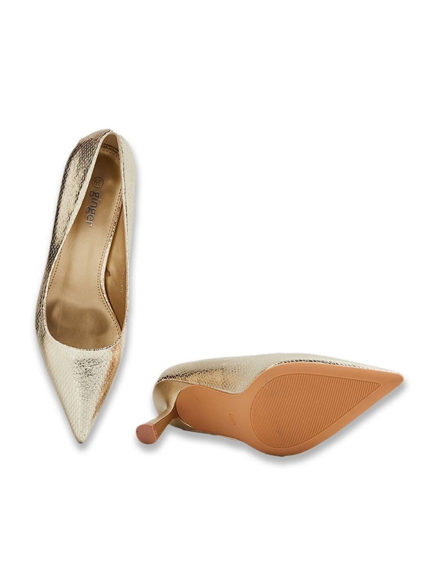 Flat N Heels Women's Pink Stiletto Pumps