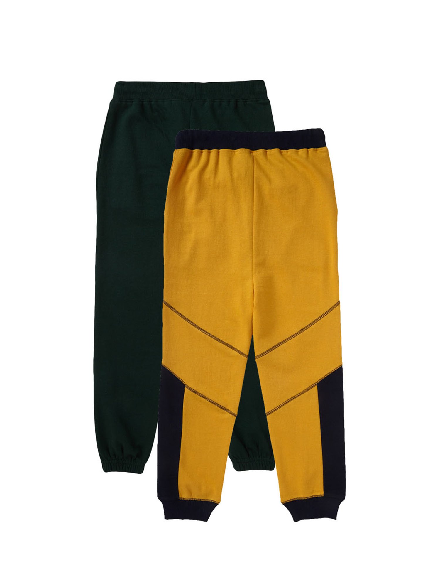Cub McPaws Boys Yellow & Green Printed Joggers