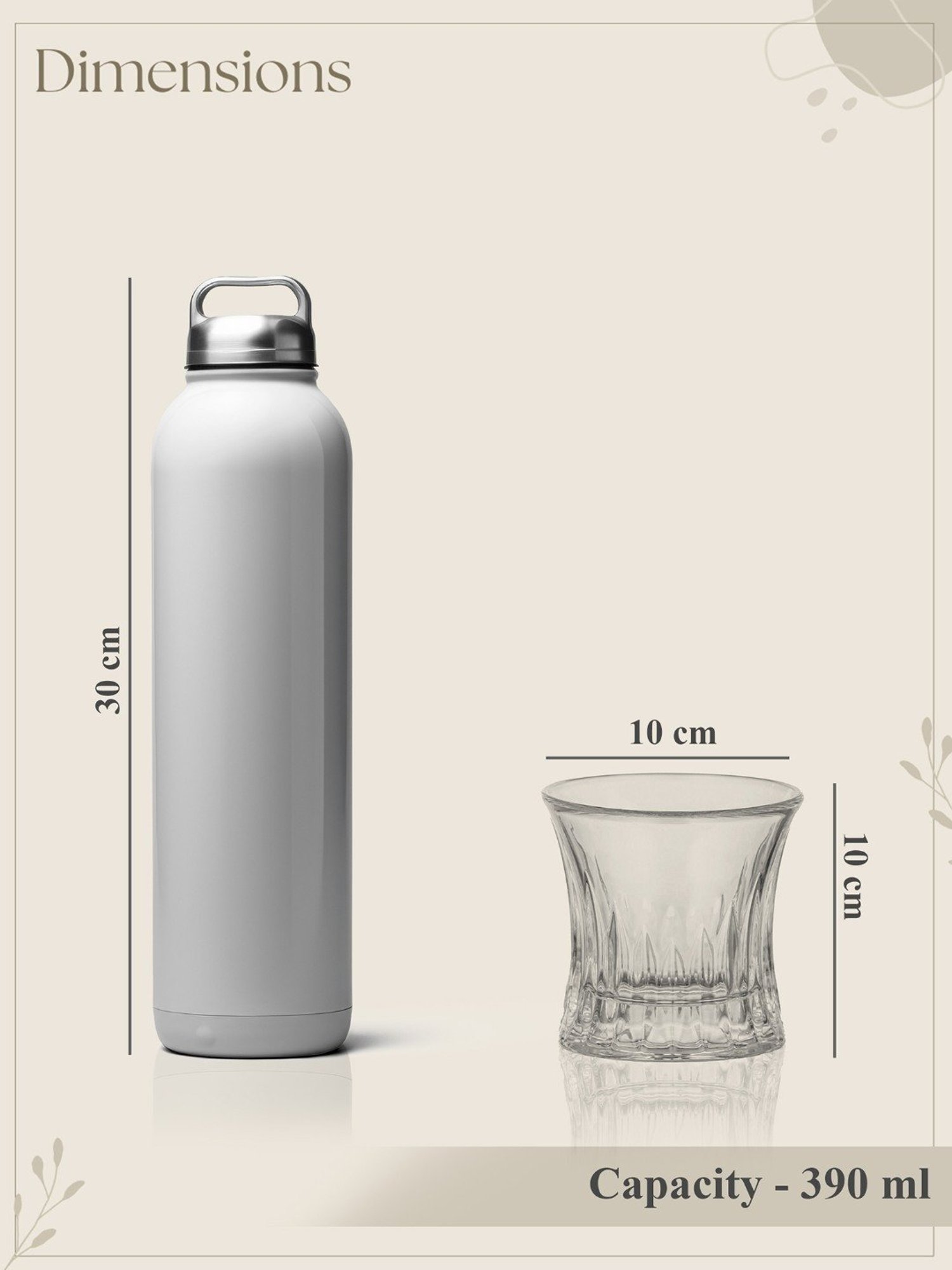 Trovea's Transparent Glass Whisky Glass - Set of 6