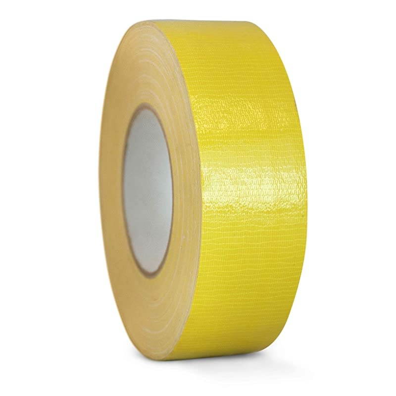 Duct Tape Yellow Industrial Grade 2 in x 60 yds Waterproof UV Resistant for Crafts Home Improvement Repairs Projects Available in Multiple Colors