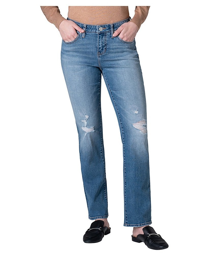 Jag Jeans Best Kept Secret Technology Ruby Straight Leg Destruction Detail Jeans
