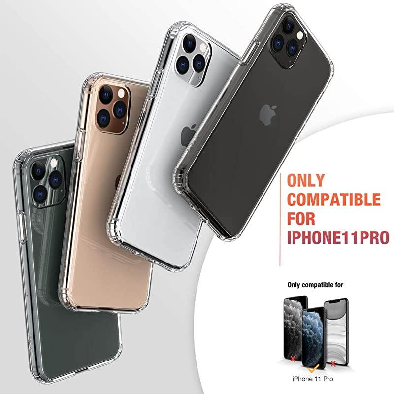 Compatible with iPhone 11 Pro Case Clear AntiScratch Shockproof Cases Cover for iPhone 11 Pro 58 inch