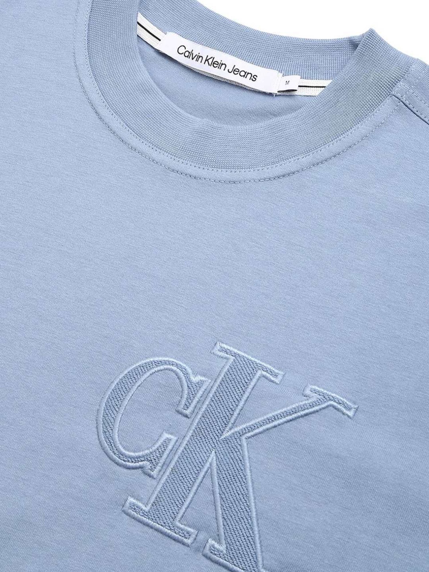 Calvin Klein Blue Cotton Relaxed Fit T-Shirt