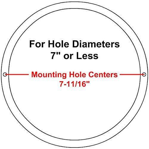 Reliable Hardware Company RH-4002-8-2-A White Universal Surface Mount 8" Speaker Covers, Pair