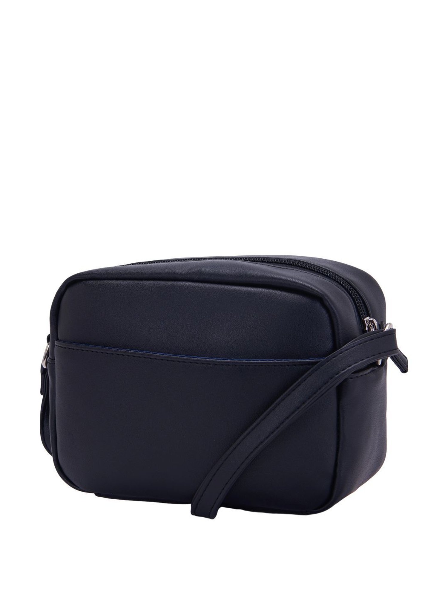 Nautica Black Striped Medium Sling Handbag