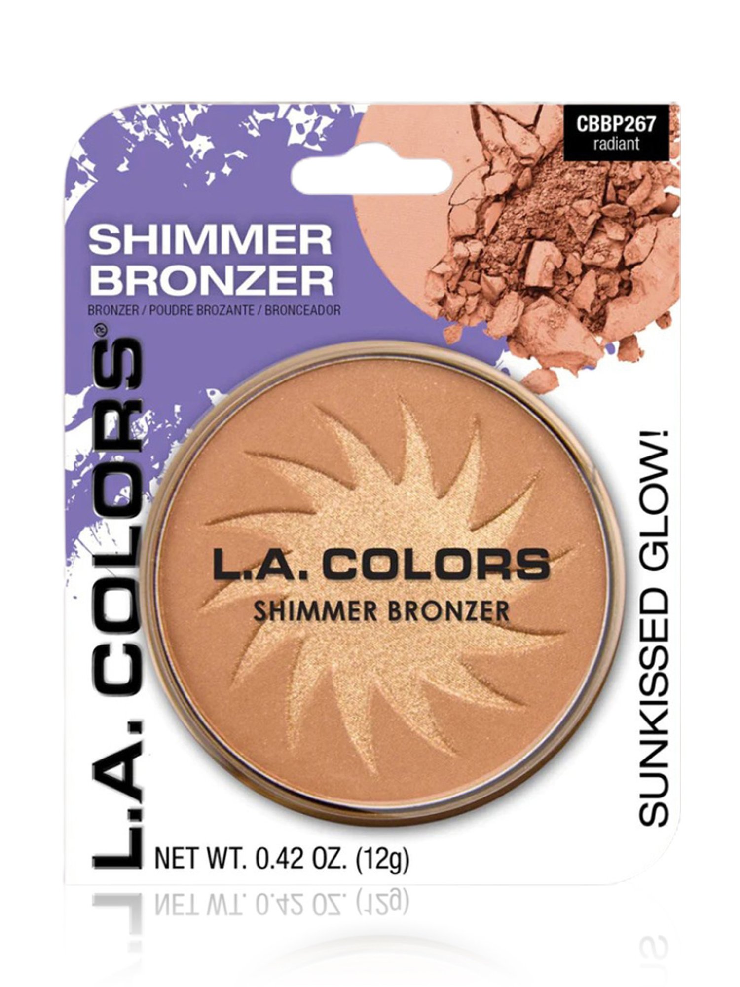 L.A. Colors Shimmer Bronzer Radiant - 12 gm