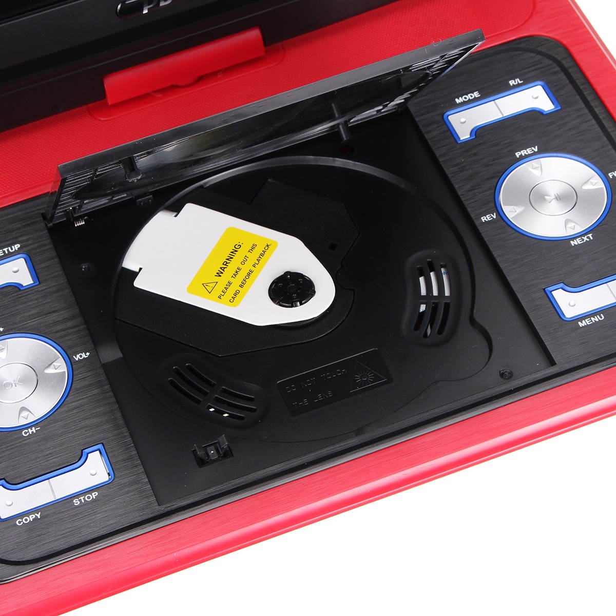 13.8 Inch Portable Car DVD Player EVD TV Game Remote Remote Control Screen with Gamepad Black