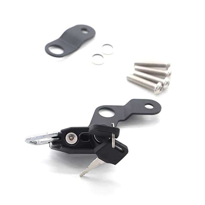 Helmet Lock Anti-Theft Helmet Security Lock for Suzuki GSX1300R Hayabusa 2008 and Newer-Black