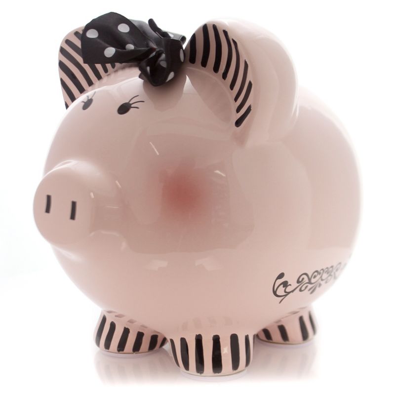 Bank 7.75" Miss Madeleine Piggy Bank Paris Poodle  -  Decorative Banks