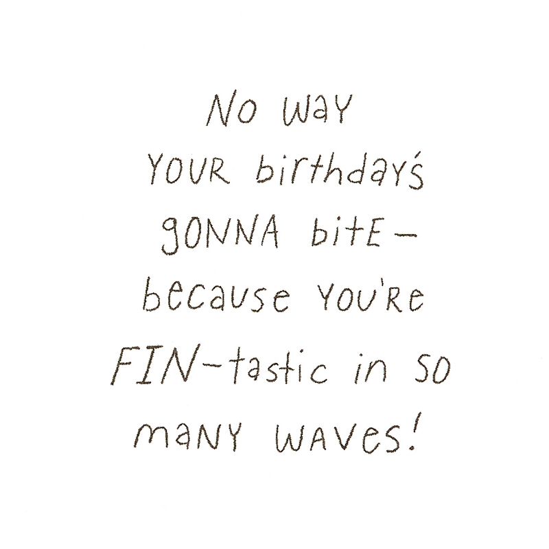 Cute Boy Shark Birthday Card